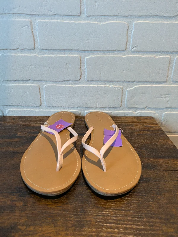 Artisanal Quality Pink Sandals Flip Flops Old Navy, Size 8