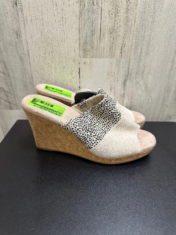Couture Vibes Multi-colored Sandals Heels Block Toms, Size 7