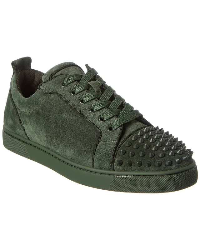 Luxe Elements Christian Louboutin Louis Junior Spikes Suede Sneaker