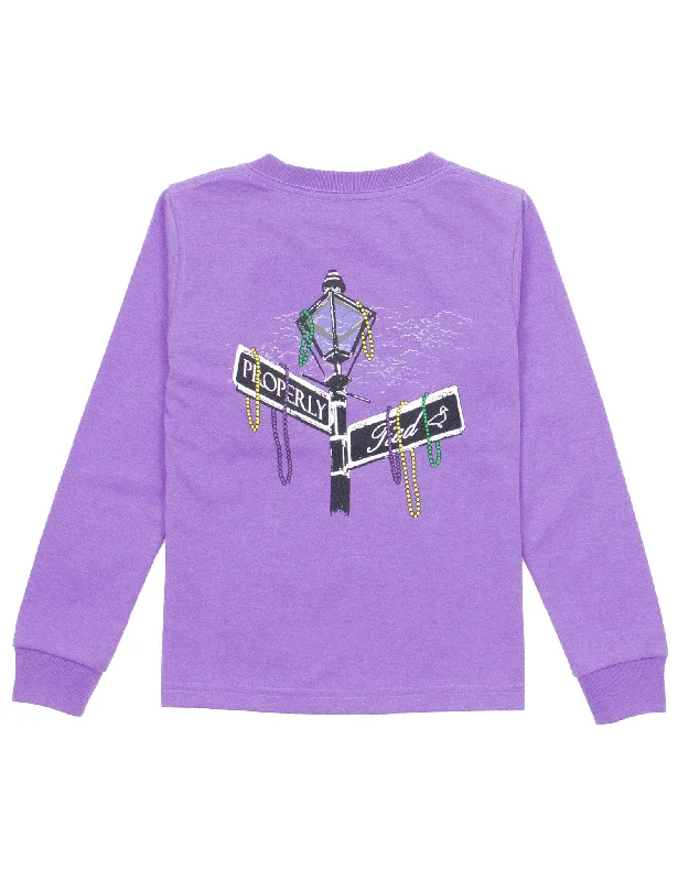 Boys Rue LS TShirt Purple