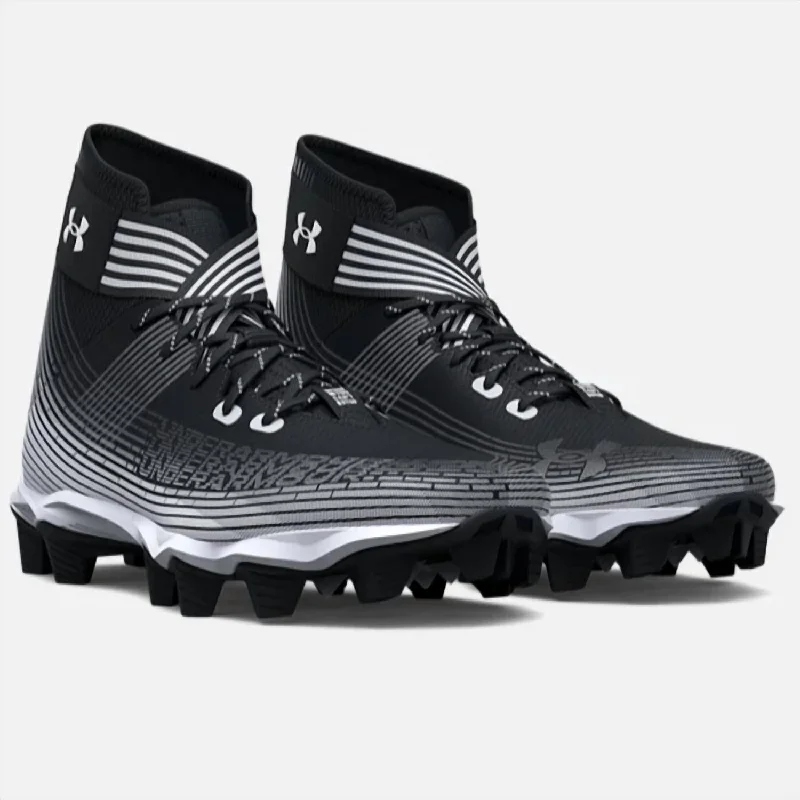 High Impact Boys' Highlight Franchise Jr. Football Cleats In Black/white