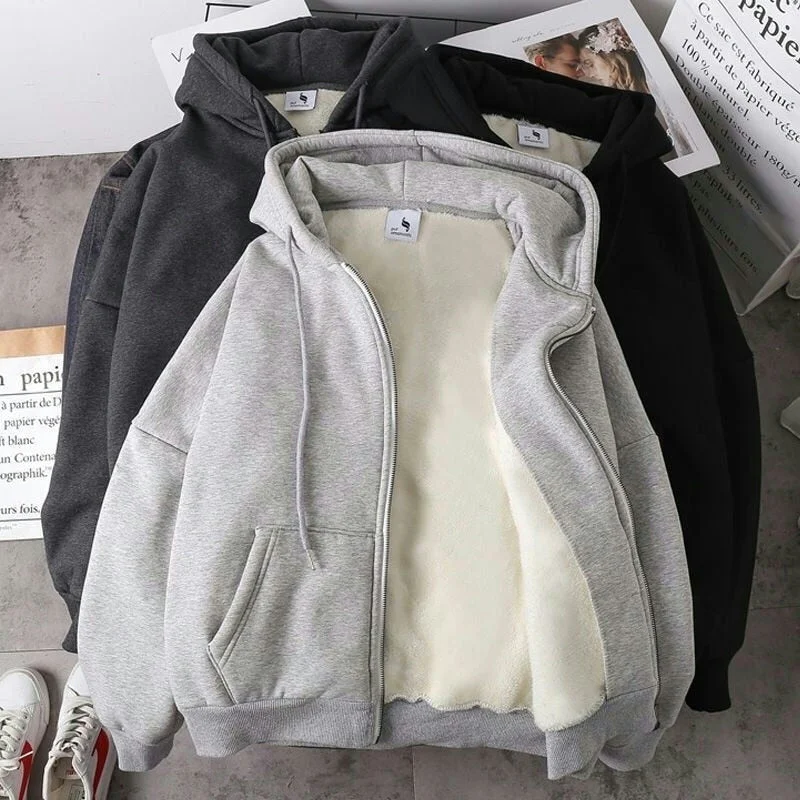 Hooded Hiphop Sweatshirt with Zipper