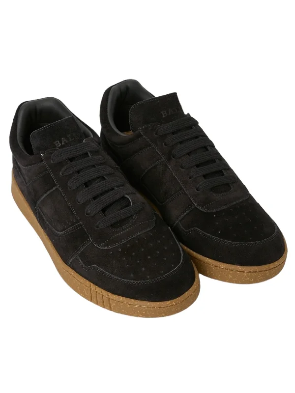 Edgy Look Bally Weky Men's 6303320 Black Suede Sneakers