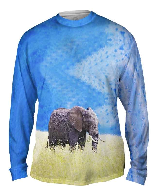 Elephant In Tall Grass