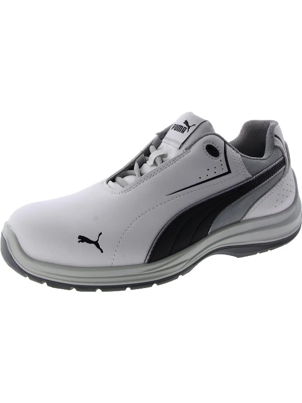 Glam Touch Mens Slip-Resistant Ankle Work & Safety Shoes