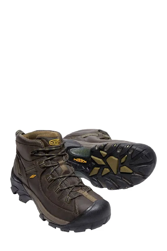 Couture Look Men’S Targhee Ii Mid Hiker Shoes In Slate Black/flint Stone