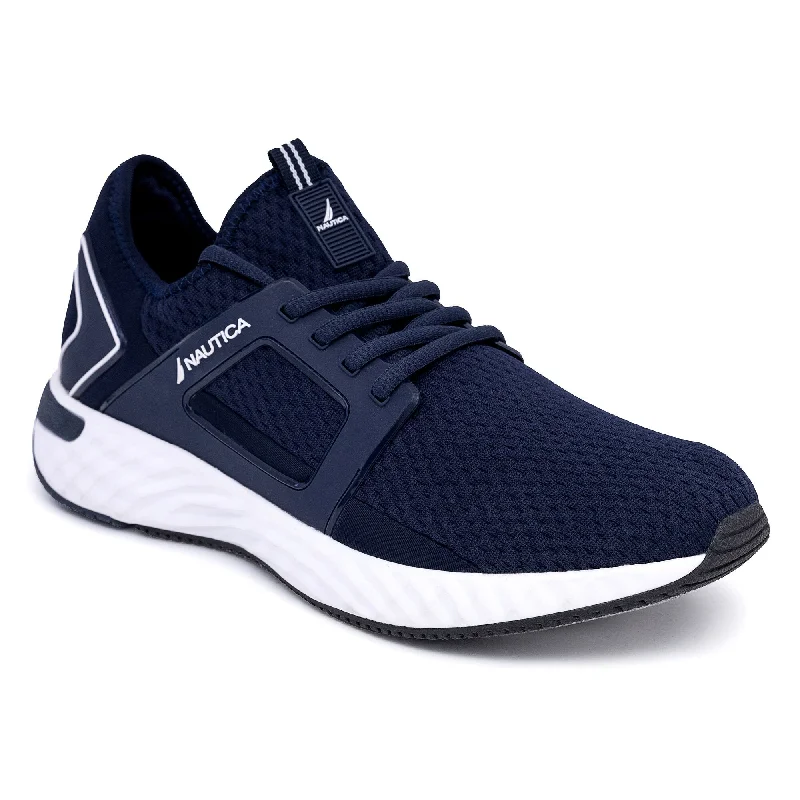 Refined Details Nautica Mens Logo Mesh Sneaker