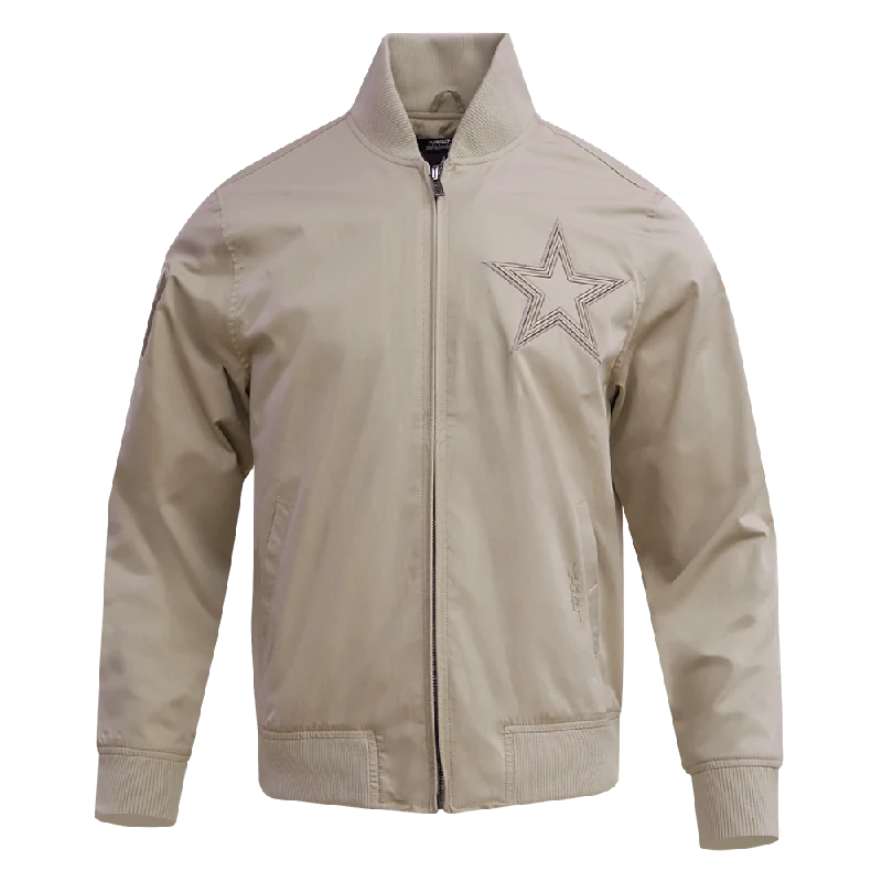 NFL DALLAS COWBOYS NEUTRAL TWILL JACKET (TAUPE)