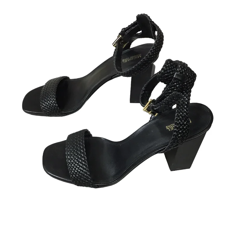 Stylish Detailing Sandals Heels Block By Michael By Michael Kors  Size: 10