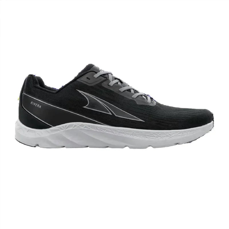 Glam Statement Men's Rivera Running Shoe - Medium Width In Black/gray