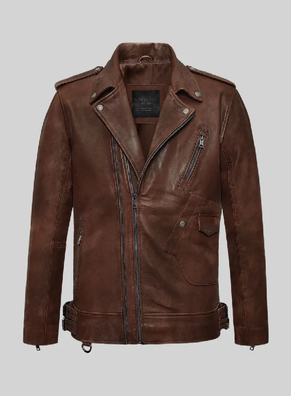 Nobelvalor Spanish Brown Rider Leather Jacket