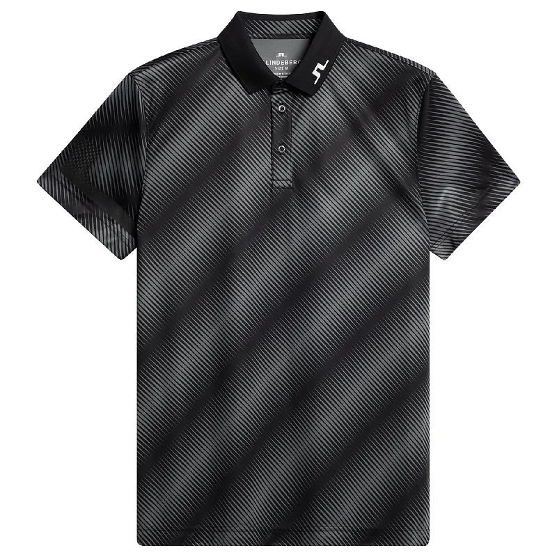 Heath Print Regular Fit TX Jersey Polo Comb Black - PS25