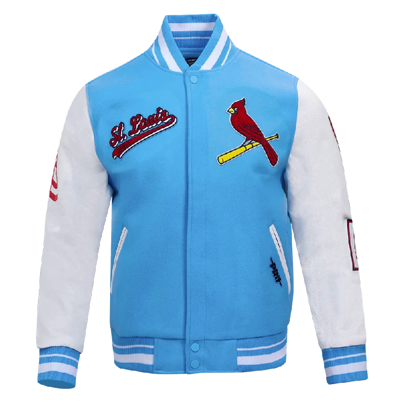 MLB ST. LOUIS CARDINALS SCRIPT TAIL MEN'S RIB WOOL VARSITY (UNIVERSITY BLUE/WHITE)