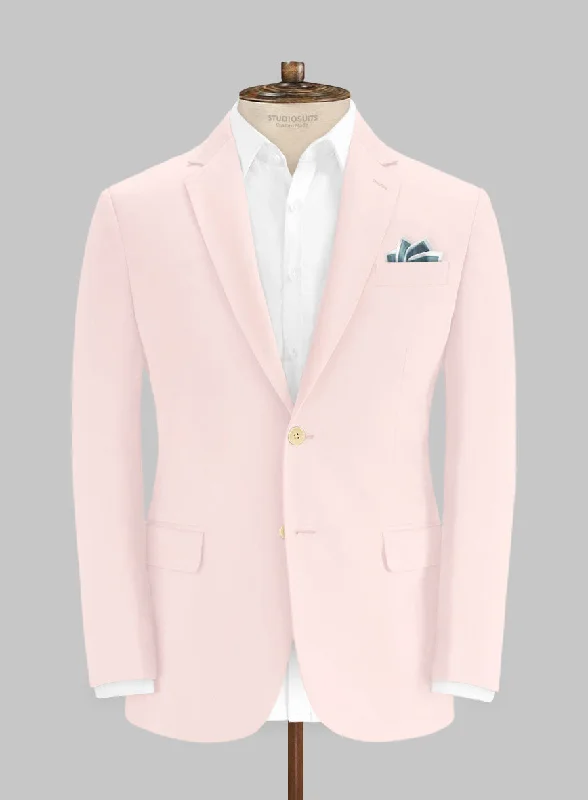 Italian Pale Pink Cotton Stretch Jacket