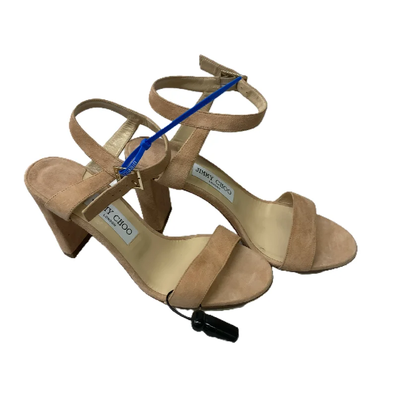 Everyday Chic Pink  Sandals Luxury Designer By Jimmy Choo  Size: 10