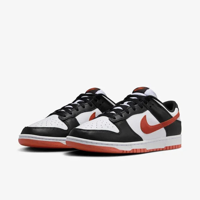 Sleek Structure Nike Dunk Low Retro DV0833-108 Sneakers Men's White Black Leather Shoes PSS117