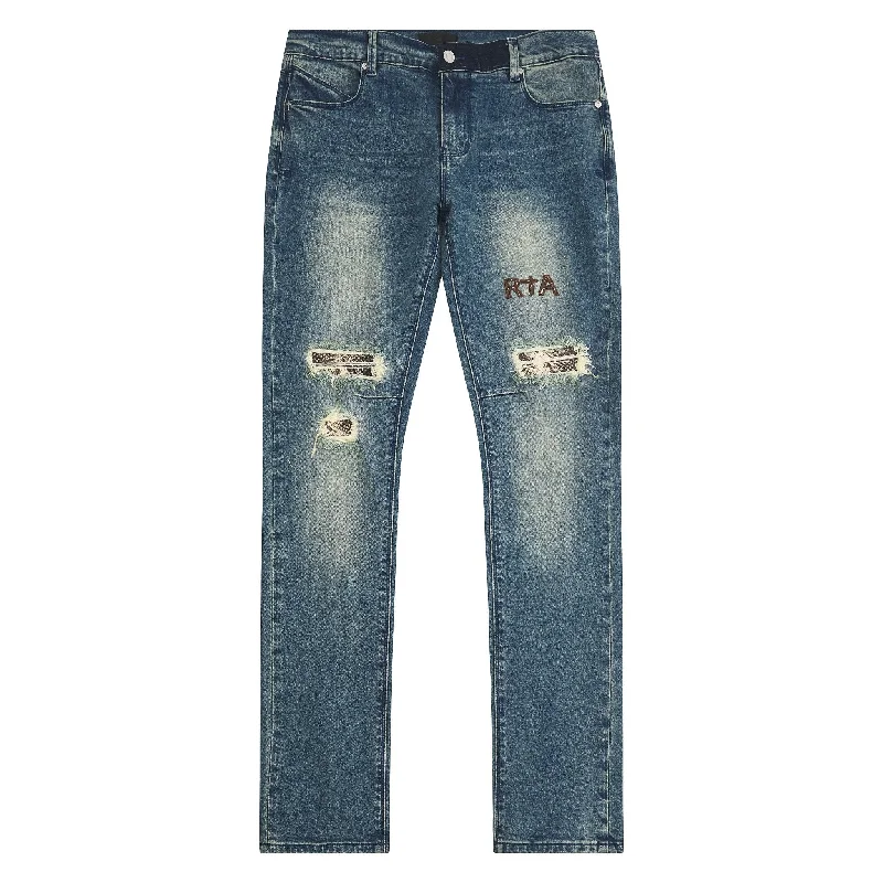 Bryant Distressed Snake Denim