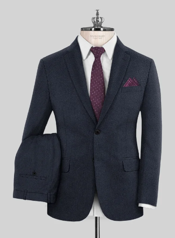 Bristol Dark Navy Sharkskin Suit