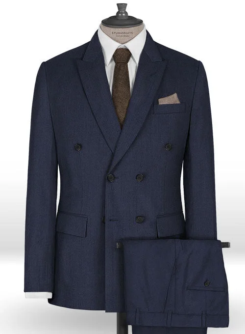 Napolean Navy Blue Wool Suit