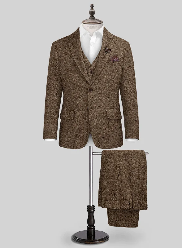 Rust Herringbone Tweed Boys Suit