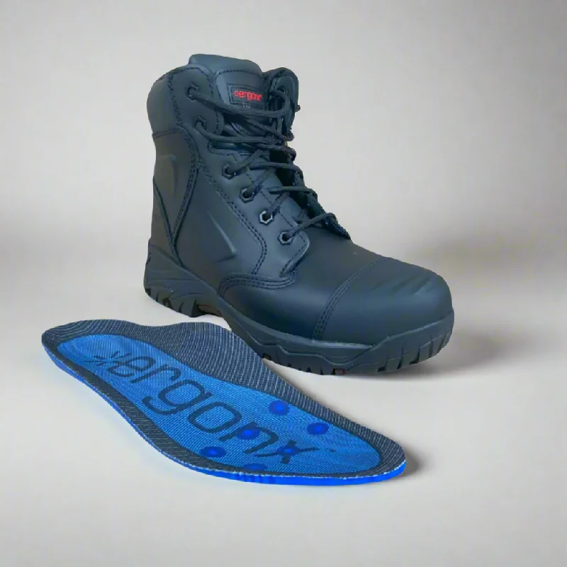 Aesthetic Appeal Ergonx Safety Boots Lace Up (Helium) Black