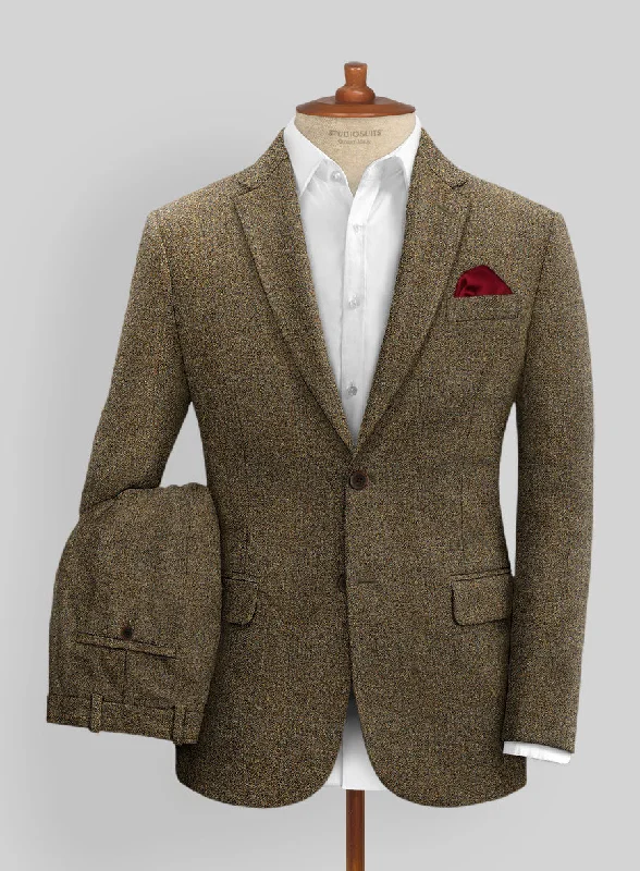 Italian Highlander Brass Green Tweed Suit