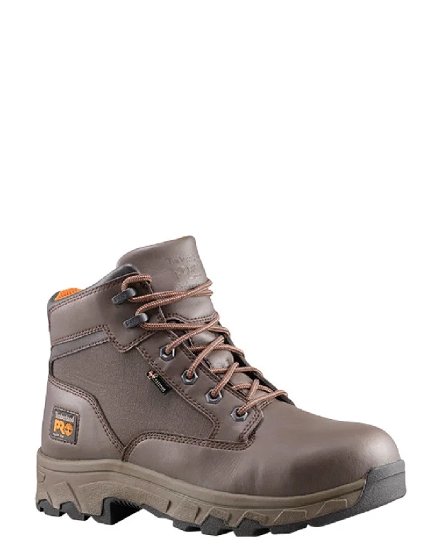 Luxury Statement Mens Pro Linden 6" Alloy Lace-Up Boots