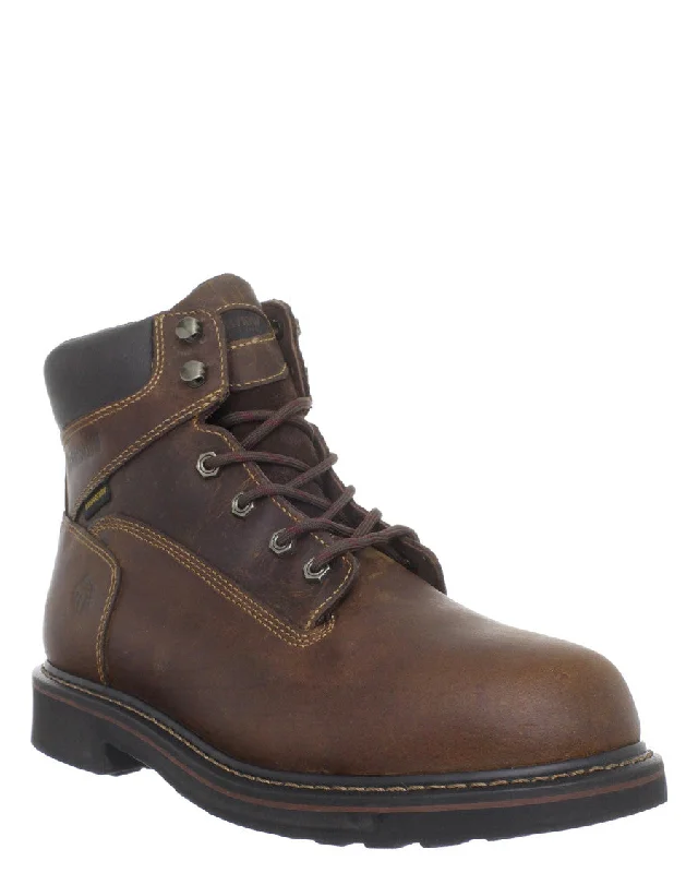 Premium Finish Mens Brek 6" Waterproof Lace-Up Boots