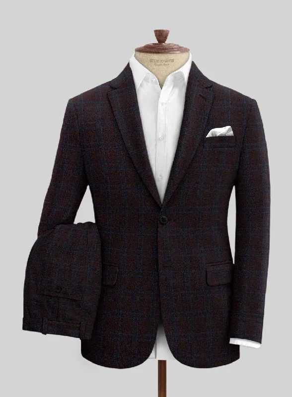 Italian Ernesto Check Tweed Suit