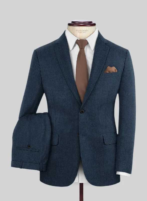 Reda Bond Blue Wool Suit