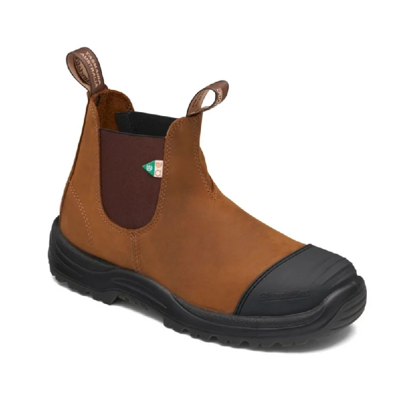 Elegant Patterns Blundstone 169 Unisex Slip-on Steel Toe Work & Safety Boot with Rubber Toe Cap - Crazy Horse Elegant Patterns Blundstone 169 Unisex Slip-on Steel Toe Work & Safety Boot with Rubber Toe Cap - Crazy Horse