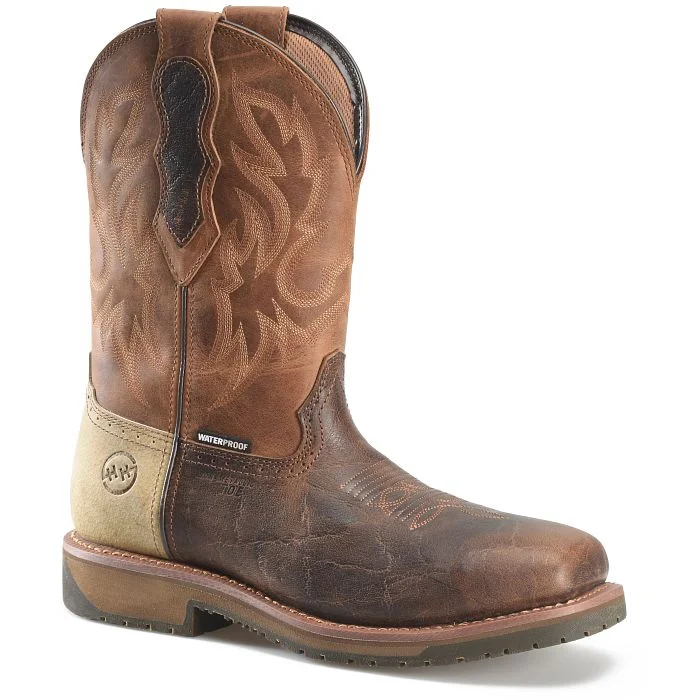 Graceful Poise Double H Men's 11" Outlook WP Square Composite Toe Boot - Brown DH6143
