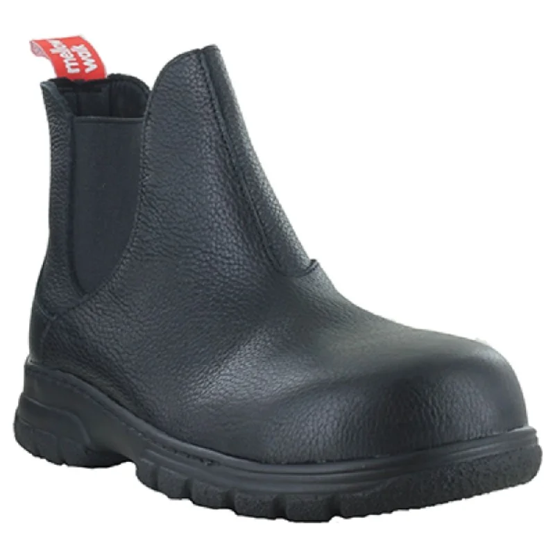 Unique Texture Mellow Walk Maddy Women's Composite Toe Pull On Work Boot - Black 446128 Unique Texture Mellow Walk Maddy Women's Composite Toe Pull On Work Boot - Black 446128