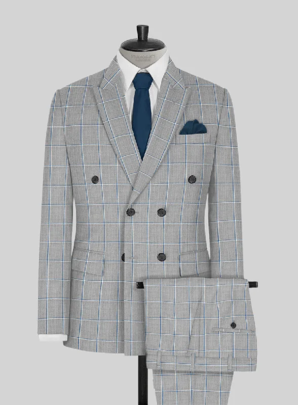 Napolean Aria Light Gray Wool Suit