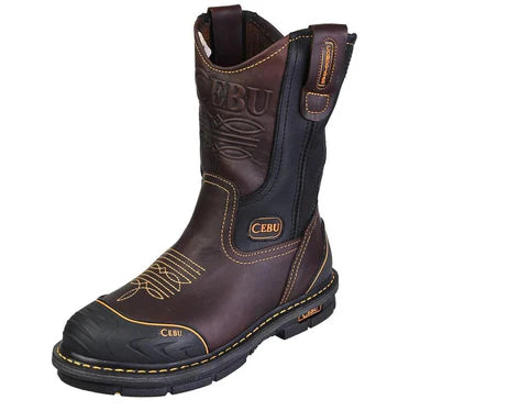 Casual Comfort CEBU FARMER SOFT TOE 10" PULL ON MEN WORK BOOTS