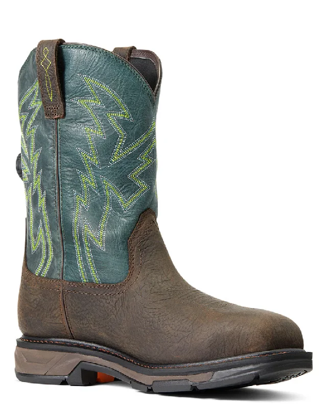 Unique Patterns Men's WorkHog XT BOA Waterproof Carbon Toe Work Boots