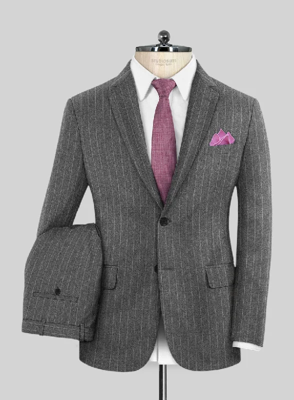 Caccioppoli Laudi Light Gray Wool Suit