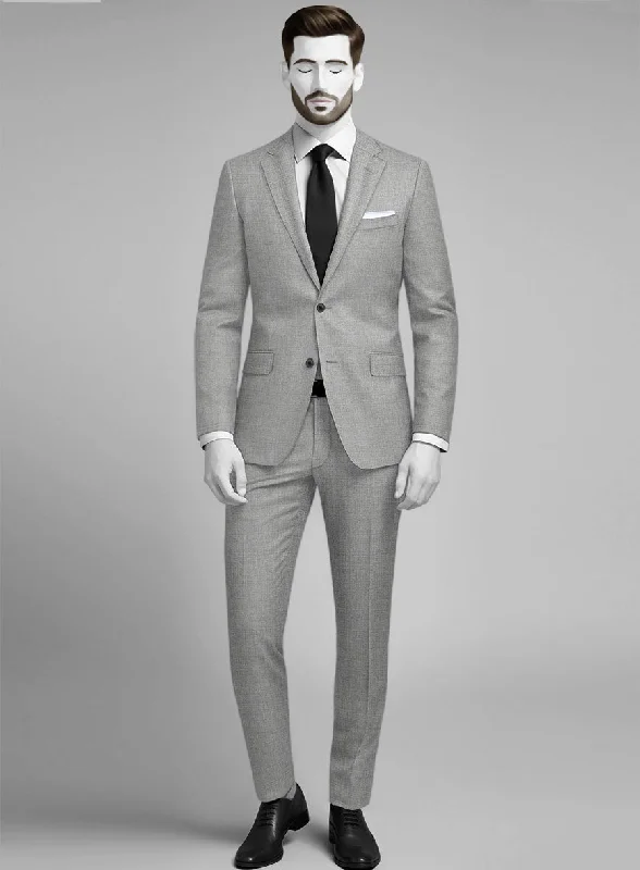 Napolean Ice Gray Wool Suit