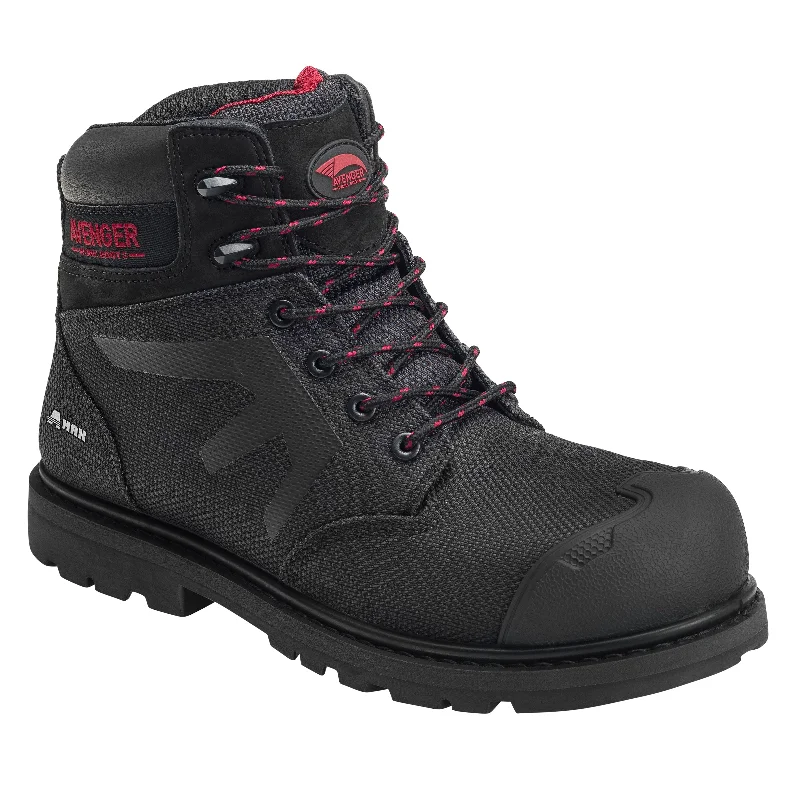 City Chic Hammer Black Carbon Toe EH PR WP 6" Work Boot