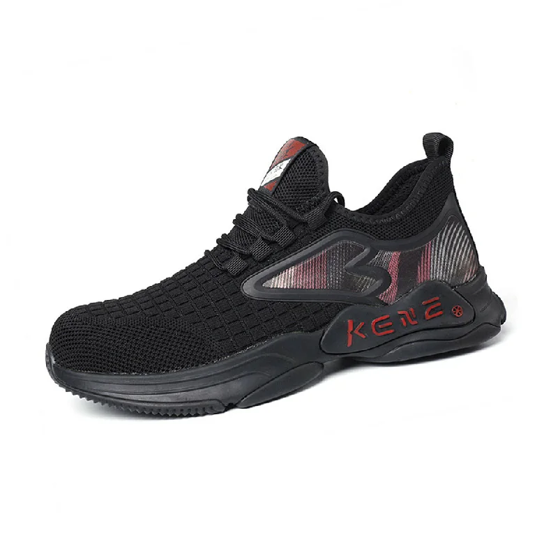 Versatile Glamour Steel Toe Sneakers for Men Women Lightweight Slip Safety Construction Work Shoes