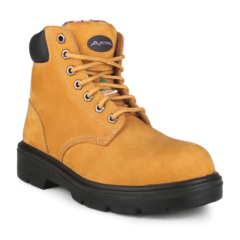 Sleek Structure Acton ProLady 9233-12 Women's 5" Lightweight WP Steel Toe Work Boot - tan Sleek Structure Acton ProLady 9233-12 Women's 5" Lightweight WP Steel Toe Work Boot - tan