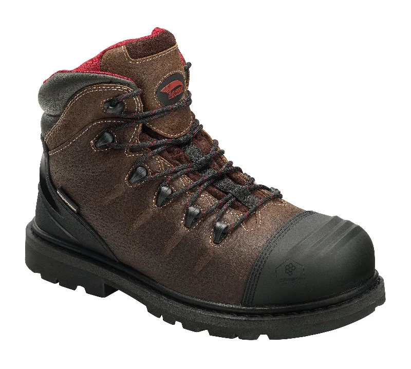 Glam Statement Hammer Brown Met Guard EH PR WP 6" Work Boot