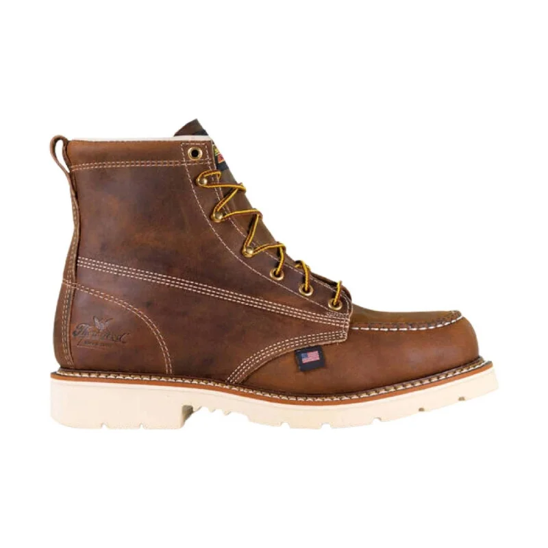 Fashion Forward Thorogood Men's American Heritage 6 Inch Moc Steel Toe Work Boot - Crazy Horse