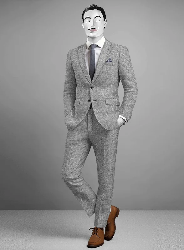 Italian Cotton Linen Hopsack Bartolo Suit