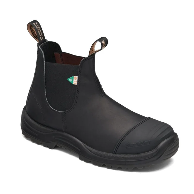Luxe Craftsmanship Blundstone 168 Unisex Slip-on Steel Toe Work & Safety Boot with Rubber Toe Cap - Black Luxe Craftsmanship Blundstone 168 Unisex Slip-on Steel Toe Work & Safety Boot with Rubber Toe Cap - Black
