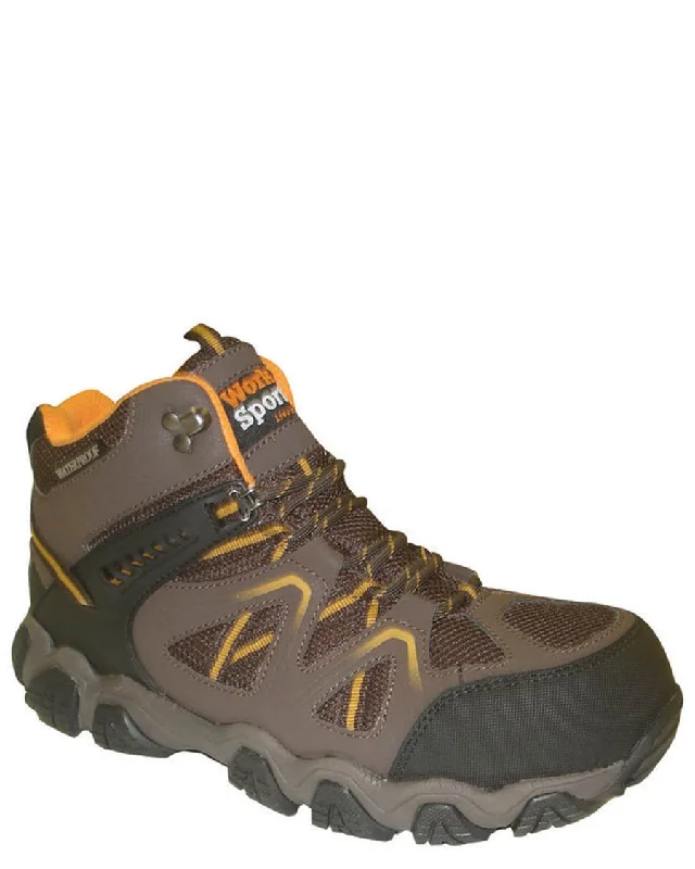 High-End Aesthetic Mens Work N Sport H20 Steel-Toe Hiker Shoes