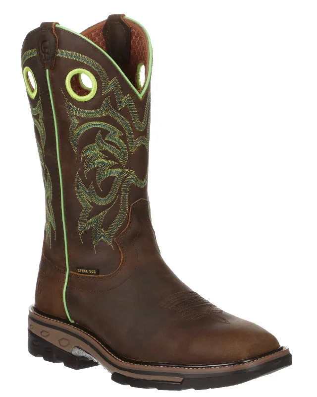 Vintage Glam Men's Talladega Steel Toe Work Boots