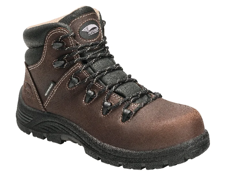 High-End Aesthetic Women's Framer Brown Composite Toe EH PR WP 6" Work Boot