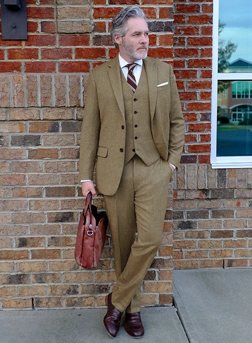 Naples Melange Brown Tweed Suit