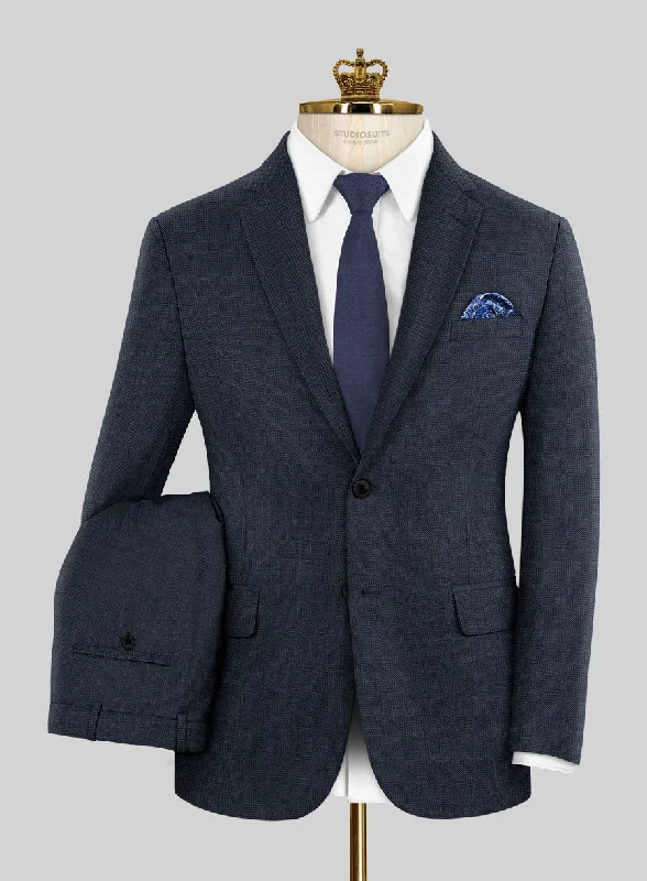 Bristol Blue Sharkskin Suit